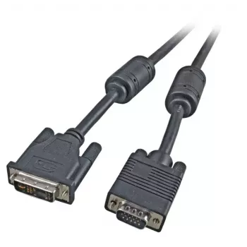 Videokabel-adapter EFB Elektronik K5436.2V2, DVI-A naar VGA (D-Sub), 2 m, zwart