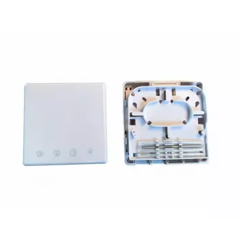 Netwerk-aansluitbox EFB Elektronik FTTH-BOX-IN-6, kunststof behuizing, 80×80×28 mm, wit