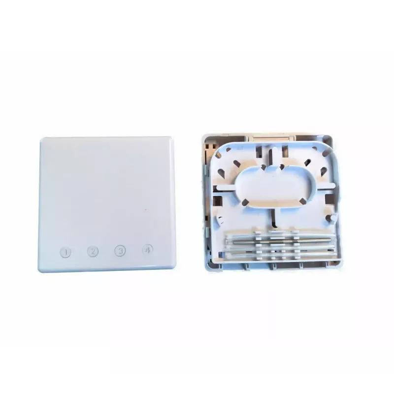 Netwerk-aansluitbox EFB Elektronik FTTH-BOX-IN-6, kunststof behuizing, 80×80×28 mm, wit