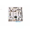 Netwerk-aansluitbox EFB Elektronik FTTH-BOX-IN-6, kunststof behuizing, 80×80×28 mm, wit