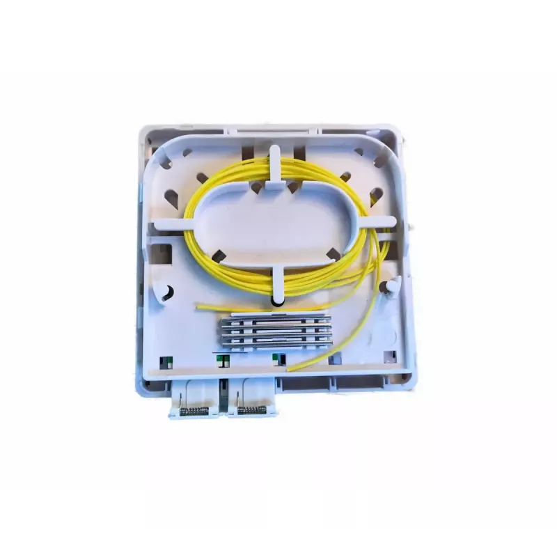 Netwerk-aansluitbox EFB Elektronik FTTH-BOX-IN-6, kunststof behuizing, 80×80×28 mm, wit