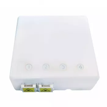 Netwerk-aansluitbox EFB Elektronik FTTH-BOX-IN-6, kunststof behuizing, 80×80×28 mm, wit