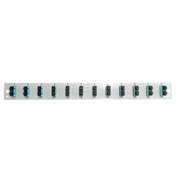 Patchpaneel-accessoire EFB Elektronik SB-FP-12SC-D-V-OM3 — 1U rackmontage, 12 SC, grijs, 432×13×43,5 mm