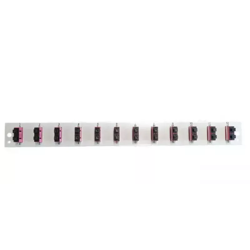 Patchpanel-accessoire EFB Elektronik SB-FP-12SC-D-V-OM4 — 1U rackmontage, 432×13×43,5 mm, grijs