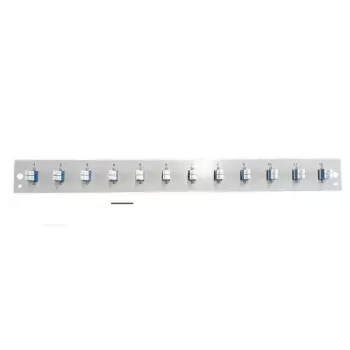 EFB Elektronik SB-FP-12SC-S-OM4 frontplaat met 12 LC duplex-koppelingen OM4, grijs, 1U