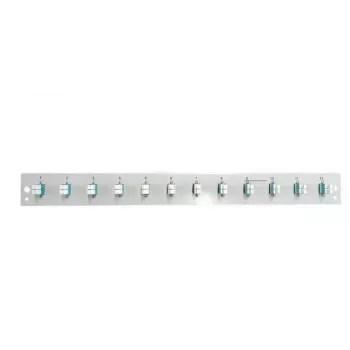 EFB Elektronik SB-FP-12SC-S-OM4 frontplaat met 12 LC duplex-koppelingen OM4, grijs, 1U