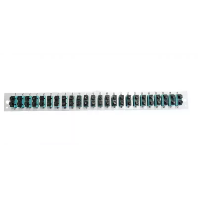 Patchpaneel-accessoire EFB Elektronik SB-FP-24SC-D-V-OM4 — 1HE rackmontage, 432×13×43,5 mm, grijs