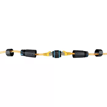 RJ45 Cat.6 IP68-adapter EFB Elektronik model IP68DFKRJ45WP – waterdichte ethernetstekker