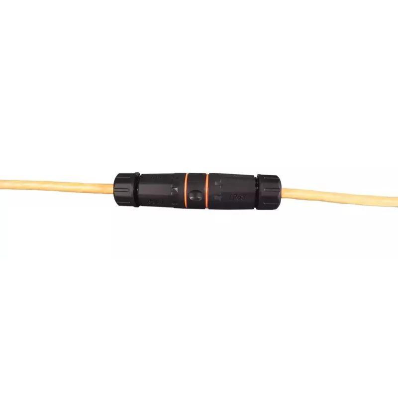 EFB Elektronik IP68DFKRJ456AWP kabelverbinder 2x RJ-45 zwart