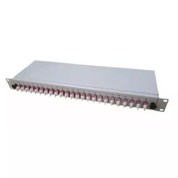 EFB Elektronik B65901.6OM4 breakout-box, 6x LC duplex OM4-koppelingen, gedeeltelijk bestukt, grijs