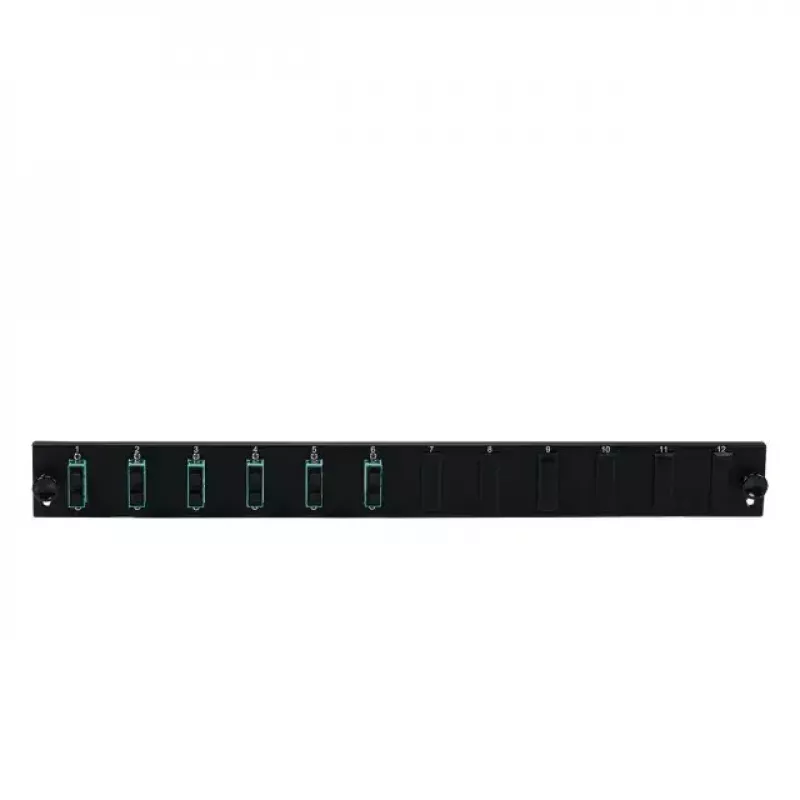 Patchpanel-accessoire EFB Elektronik SB-FP-6SC-D-V-OM3, 1U rackinbouw, 432×13×43,5 mm, grijs