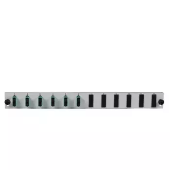 Patchpanel-accessoire EFB Elektronik SB-FP-6SC-D-V-OM3, 1U rackinbouw, 432×13×43,5 mm, grijs