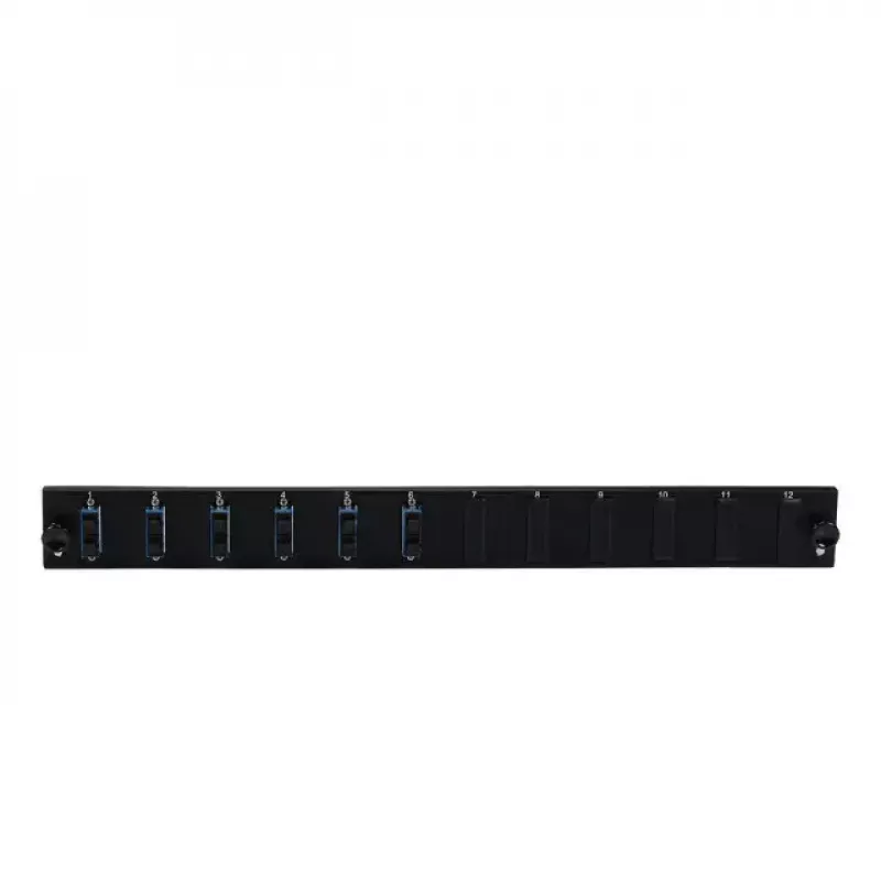Patchpanel-accessoire EFB Elektronik SB-FP-6SC-D-V-OM4 — rackmontage 1U, 432×13×43,5 mm, grijs
