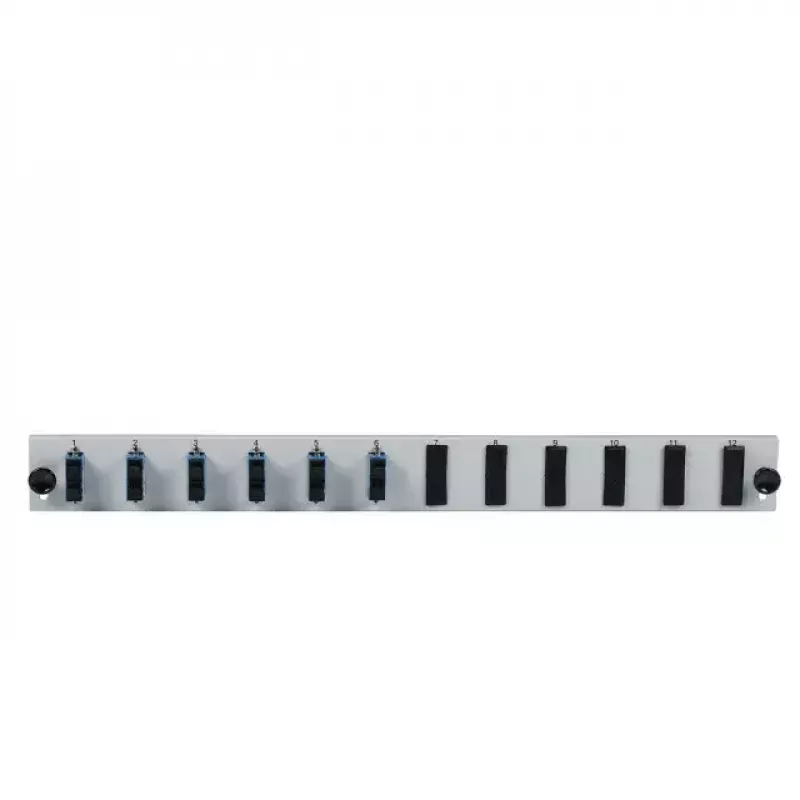 Patchpanel-accessoire EFB Elektronik SB-FP-6SC-D-V-OM4 — rackmontage 1U, 432×13×43,5 mm, grijs