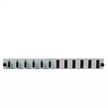 Patchpaneel-accessoire EFB Elektronik SB-FP-6SC-D-V-OS2 — 1HE rack, 432×13×43,5 mm, grijs