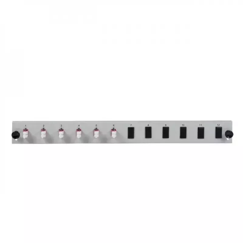Patchpanel-accessoire EFB Elektronik SB-FP-6SC-S-OS2 — 1U rackmontage, 432×13×43,5 mm, grijs