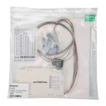 EFB Elektronik 53100.211 bestukte lascassette met gekleurde SC OS2 pigtails, 0,8 m