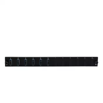 Patchpaneel-accessoire EFB Elektronik SB-FP-S-6SC-D-V-OM4, 1HE rack, 432×13×43,5 mm, zwart