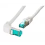 EFB Elektronik MK6001W.0,25G RJ-45 Cat6a S/FTP gehoekte patchkabel, 0,25 m, grijs