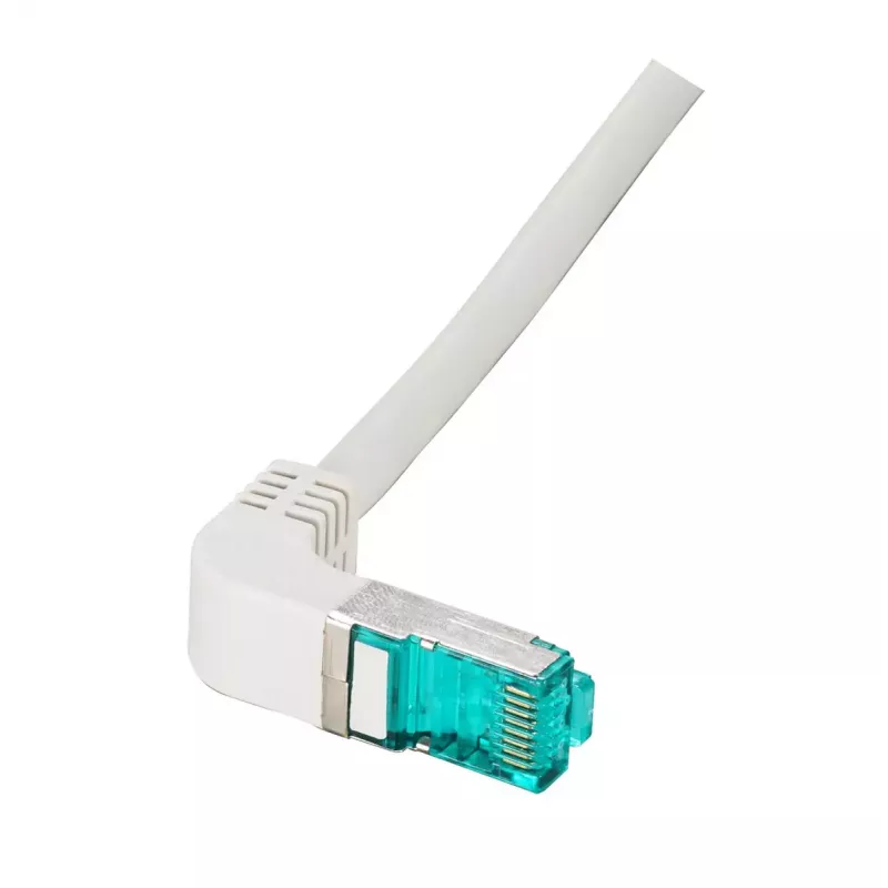 EFB Elektronik MK6001W.0,25B RJ-45 Cat6a S/FTP gehoekte patchkabel, 0,25 m, zwart