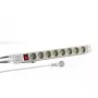 Stroomverdeler EFB Elektronik EK631DE.2GR — 2 m kabel, 8 CEE-stopcontacten, binnen, grijs