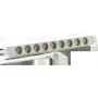 EFB Elektronik EK631DE.1GR 19-inch 1U stekkerdoos, 9x CEE 7/3, aluminiumprofiel, grijs