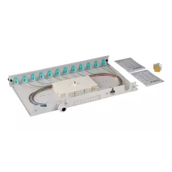 Patchpanel EFB Elektronik BA71901L12OM3 1U LC OM3 grijs