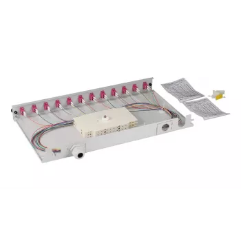 Patchpanel EFB Elektronik BA71901L12OM4 1U LC OM4 grijs
