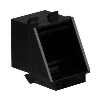 Patchpanelaccessoire EFB Elektronik 38018.4-100, zwart polyurethaan, breedte 16,5 mm, diepte 18,1 mm
