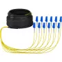 Glasvezelkabel EFB Elektronik O8342S10OS2 12x LC OS2 10 m zwart blauw geel