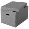 Opbergbox ESSELTE 628287 rechthoekig karton grijs 355×510×305 mm
