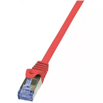 Netwerkkabel LogiLink Cat6a S/FTP RJ-45 0,5m rood