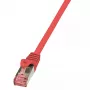 Netwerkkabel LogiLink 0,25 m rood RJ-45 Cat6 S/FTP