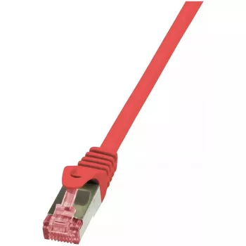 Netwerkkabel LogiLink Cat.6 S/FTP RJ-45 0.5m rood