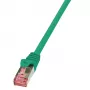 Netwerkkabel LogiLink 1m RJ-45 Cat6 S/FTP groen