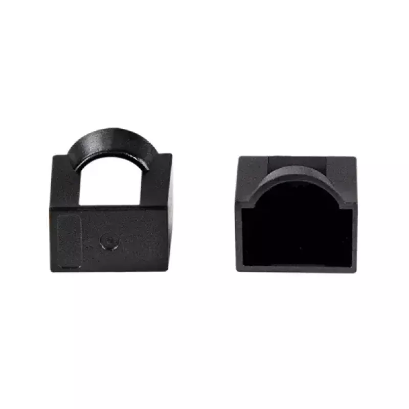 Elektronica-afdekkap LogiLink MP0062 zwart 50 stuks