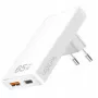 Wandcontactdoos-USB-adapter LOGILINK PA0368 — 1×USB-A, 1×USB-C, 65W, wit