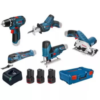 Bosch 0615A0017C 12V-accu 5-delige gereedschapsset met XL-Boxx