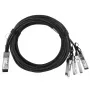 Netwerkkabel BlueOptics 721064-B21-BL QSFP 4xSFP+ InfiniBand 3m zwart