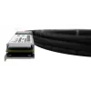 BlueOptics InfiniBand/glasvezelkabel 5 m QSFP 4xSFP+ zwart