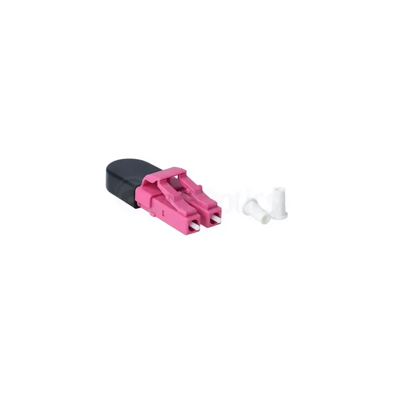 Glasvezel-adapter LC BlueOptics BOLBLCOM4 zwart roze