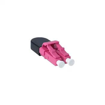 Glasvezel-adapter LC BlueOptics BOLBLCOM4 zwart roze