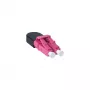 Glasvezel-adapter LC BlueOptics BOLBLCOM4 zwart roze
