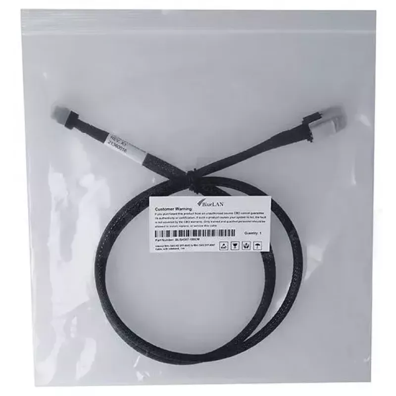 SAS-kabel BlueOptics BLIS4387-100CM 1m MiniSAS-HD naar MiniSAS 6 Gbit/s
