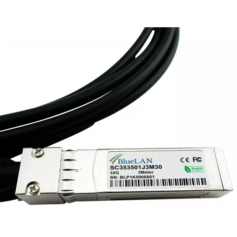 BlueOptics UDC-2-BL InfiniBand glasvezelkabel 2 m SFP+ zwart