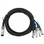 Netwerkkabel BlueOptics 100G2X25GPD2M-LEG-BL QSFP 4xSFP28 InfiniBand 2 m zwart