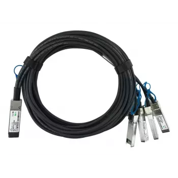 DAC-kabel BlueOptics 470-ABOS-BL 2m QSFP28 4x SFP28 zwart