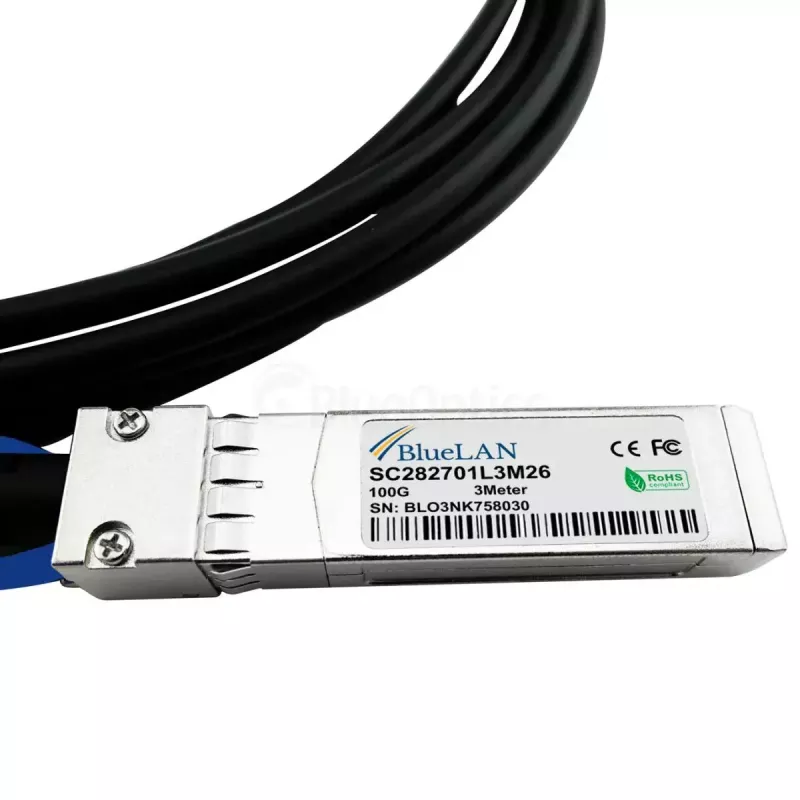 Netwerkkabel BlueOptics 470-ABQF-BL QSFP28 4xSFP28 InfiniBand 2m zwart