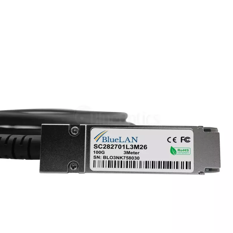 Netwerkkabel BlueOptics 470-ABQF-BL QSFP28 4xSFP28 InfiniBand 2m zwart
