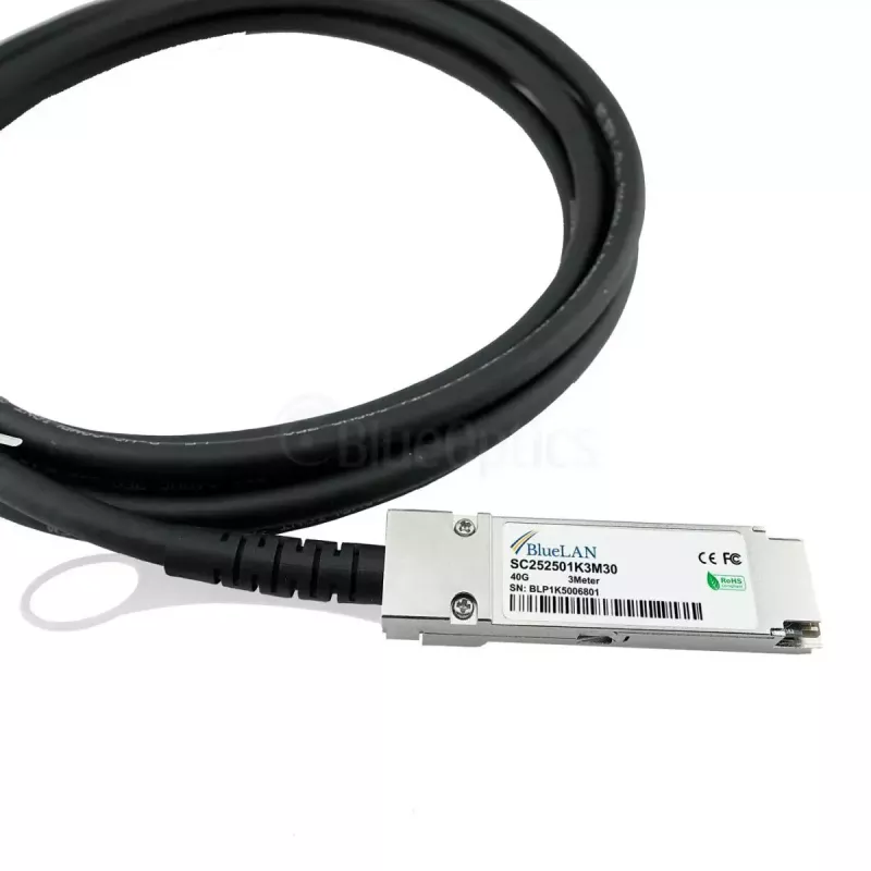 Netwerkkabel BlueOptics JG328A-BL QSFP InfiniBand 5m zwart